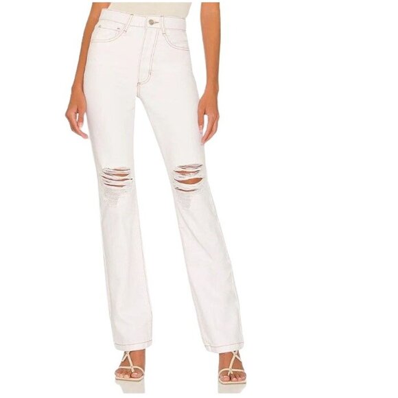 WeWoreWhat Icon Jeans Womens 27 White Cottage Country Timeless Classic Y2K - Picture 1 of 8